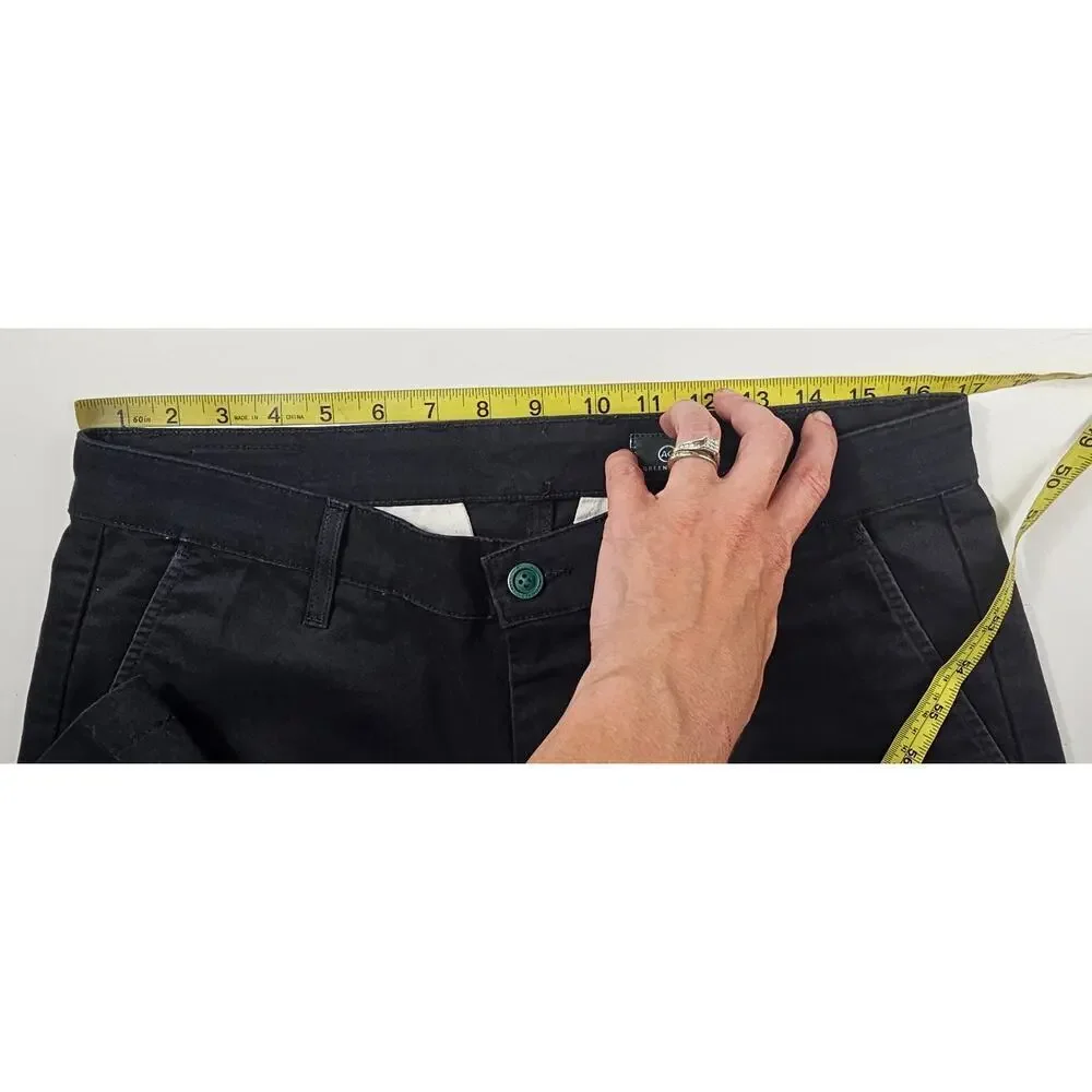AG sz 33 wanderer black chino shorts 11